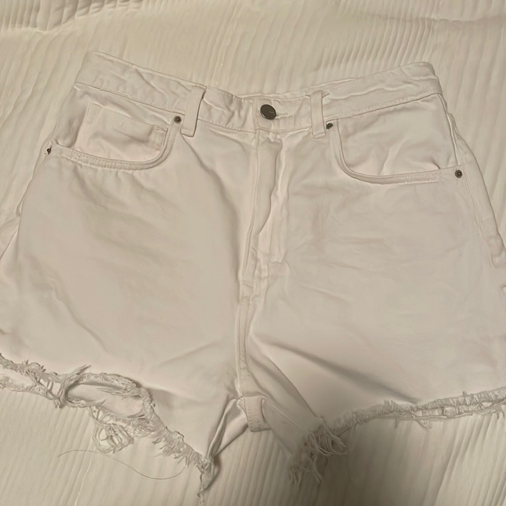 Zara White Jean Shortz
